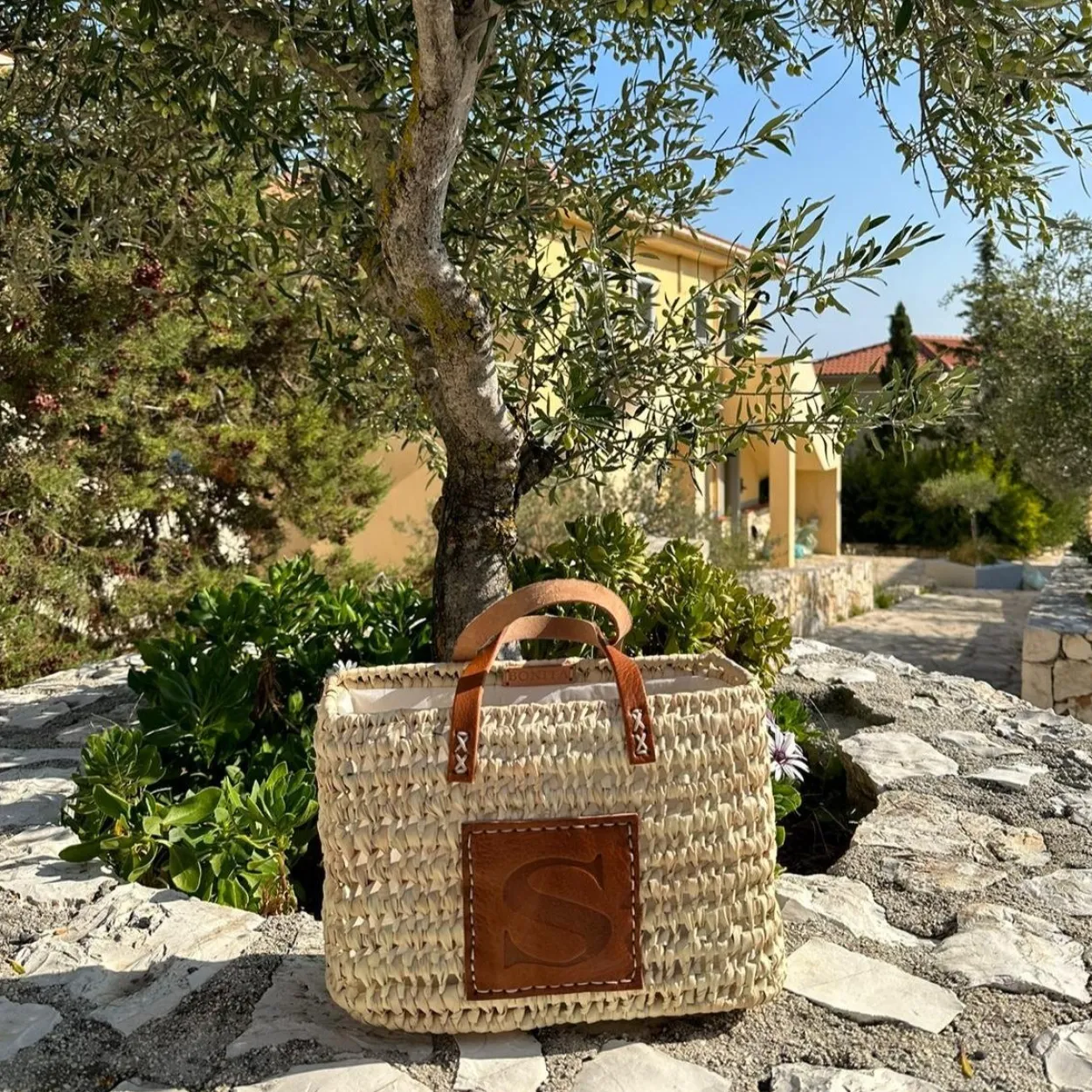 The Mini Leather Letter Shopper