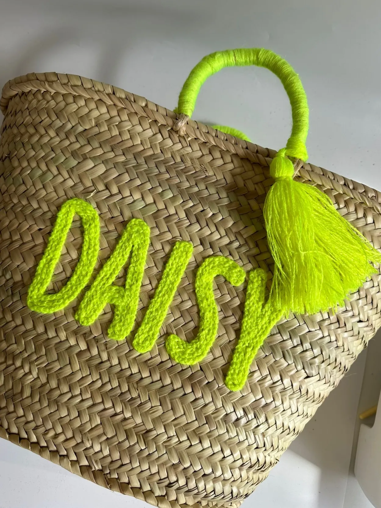 The Personalised Basket With Bubble Writing