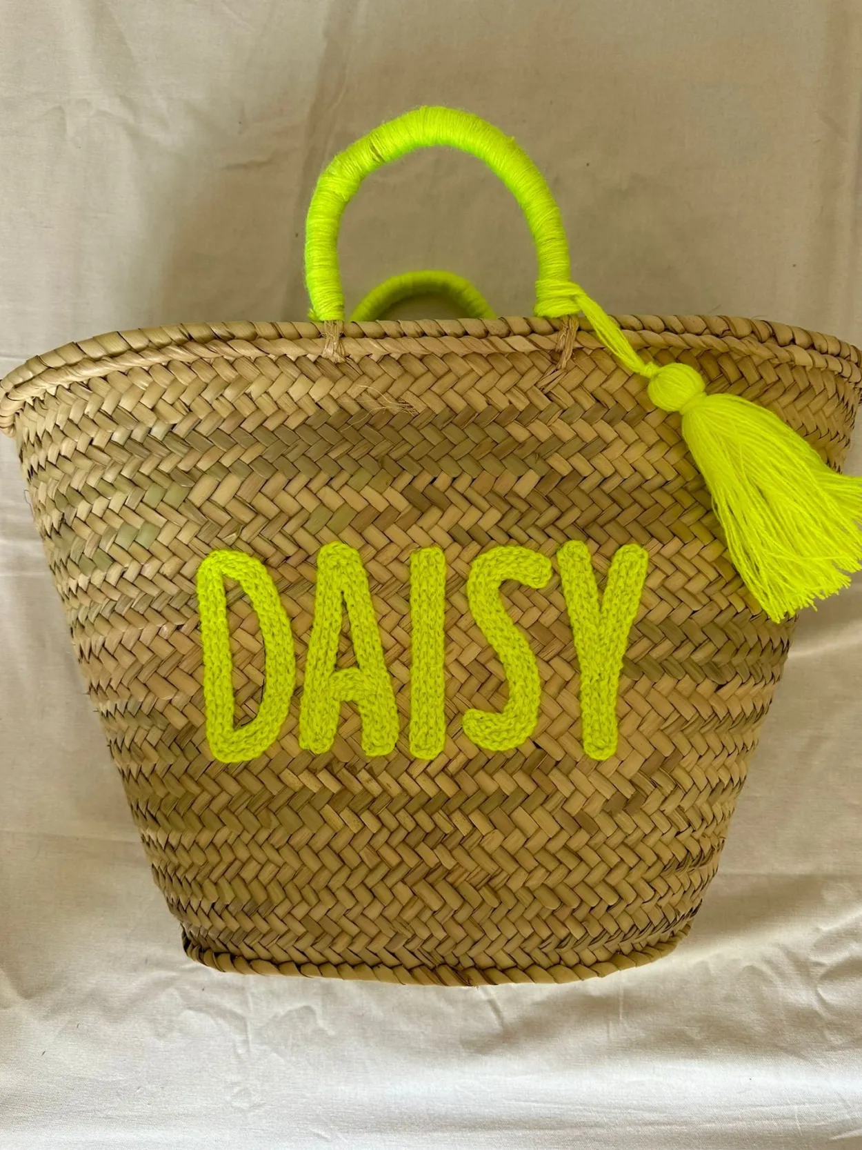 The Personalised Basket With Bubble Writing