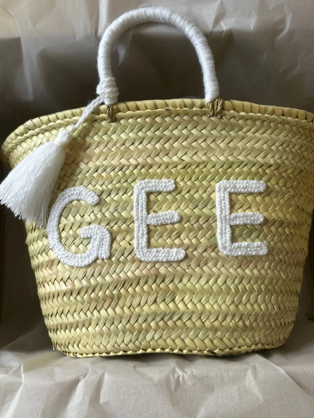 The Personalised Basket With Bubble Writing