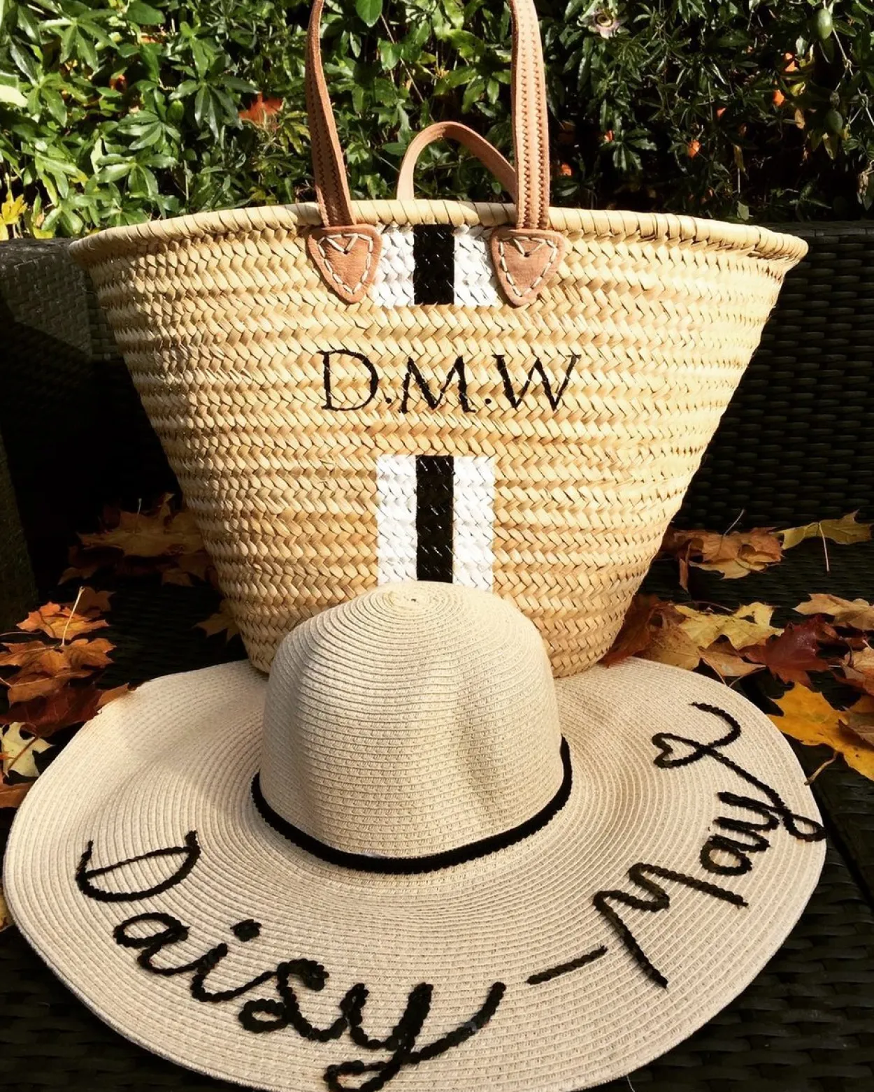 The Personalised Stripe Basket