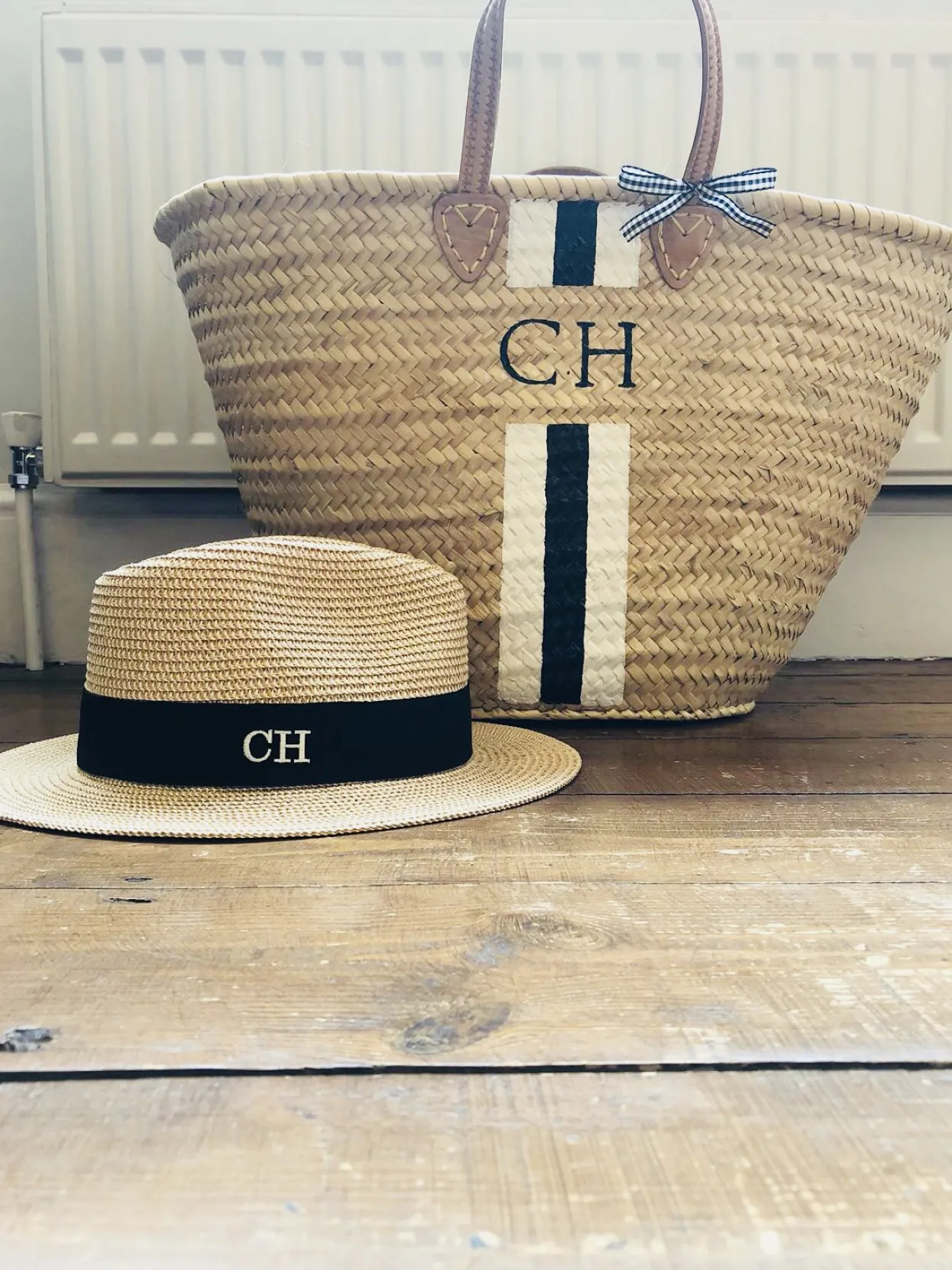 The Personalised Stripe Basket