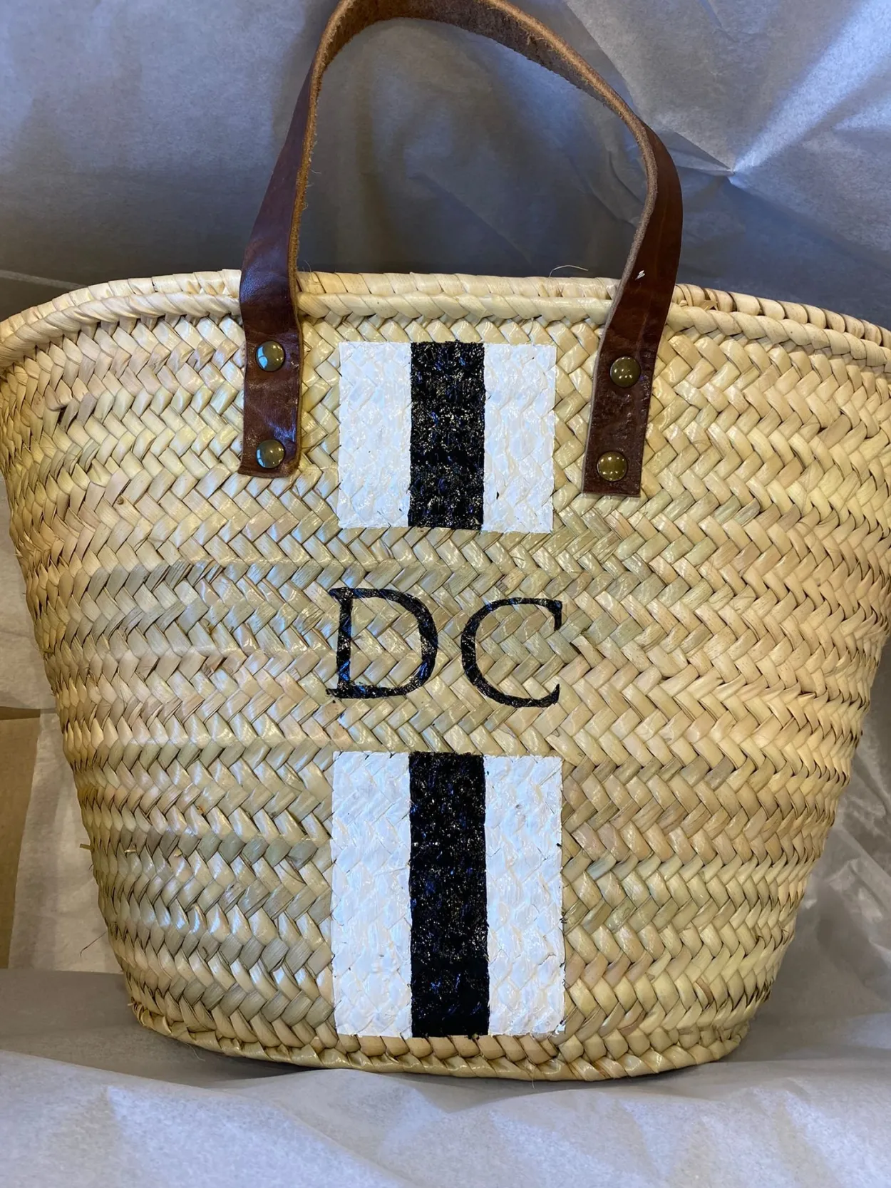The Personalised Stripe Basket