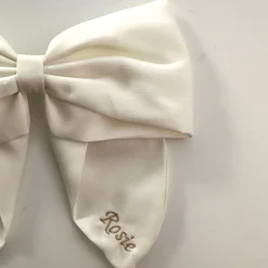The Personalised White Bow