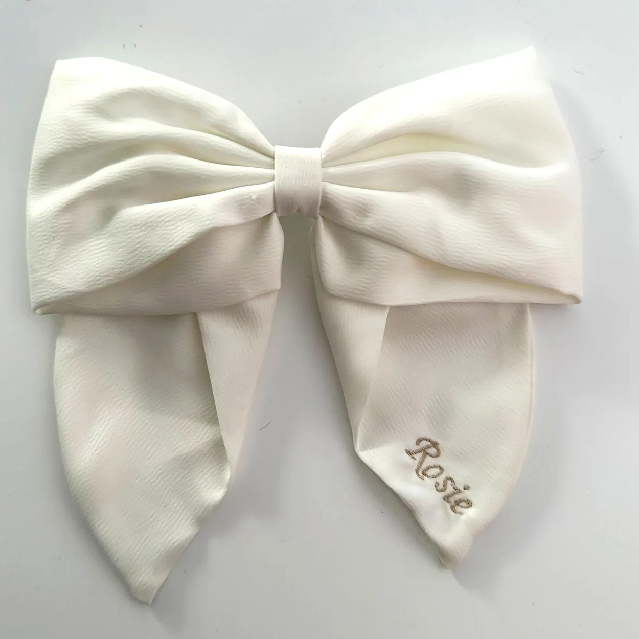 The Personalised White Bow
