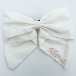 The Personalised White Bow