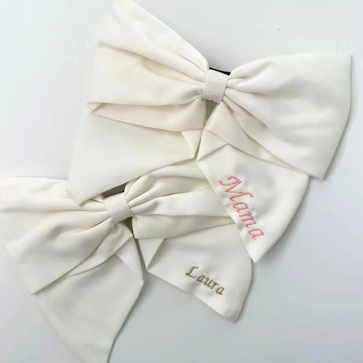 The Personalised White Bow