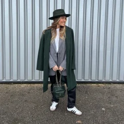 The Stiff Brim Wool Fedora - Green