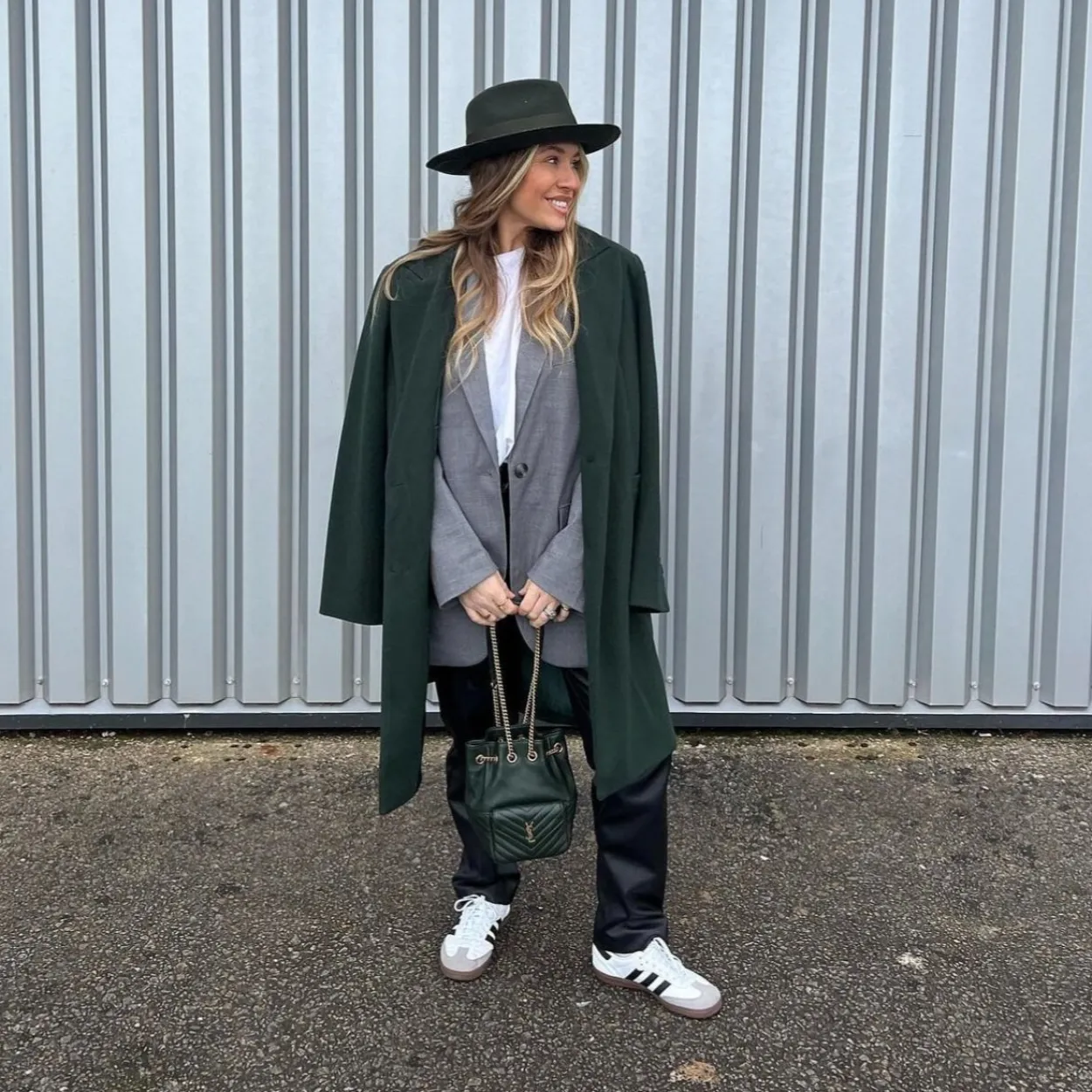 The Stiff Brim Wool Fedora - Green