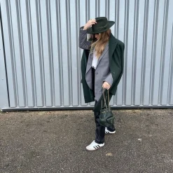 The Stiff Brim Wool Fedora - Green