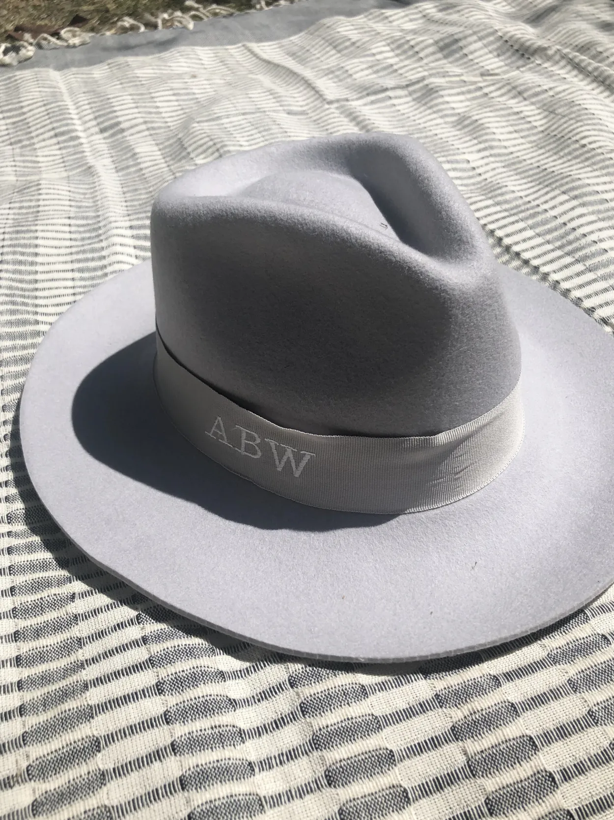 The Stiff Brim Wool Fedora - Powder Grey