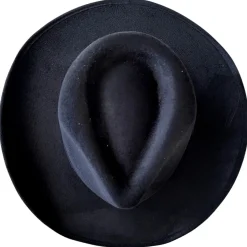 Vegan Suede Unisex Rancher Cowboy Hat - Black