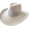 Vegan Suede Unisex Rancher Cowboy Hat - Ivory