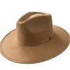 Vegan Suede Unisex Rancher Hat - Tan