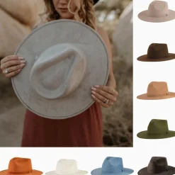 Vegan Suede Unisex Rancher Hat - Tan