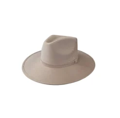 Vegan Suede Unisex Rancher Hat - Taupe