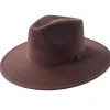 Vegan Suede Unisex Rancher Hat - Chocolate
