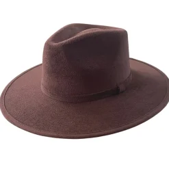 Vegan Suede Unisex Rancher Hat - Chocolate