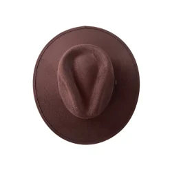 Vegan Suede Unisex Rancher Hat - Chocolate