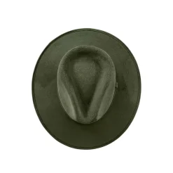 Vegan Suede Unisex Rancher Hat - Olive