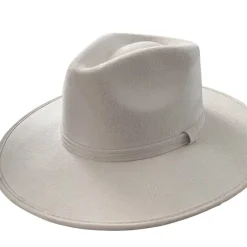 Vegan Suede Unisex Rancher Hat - Ivory