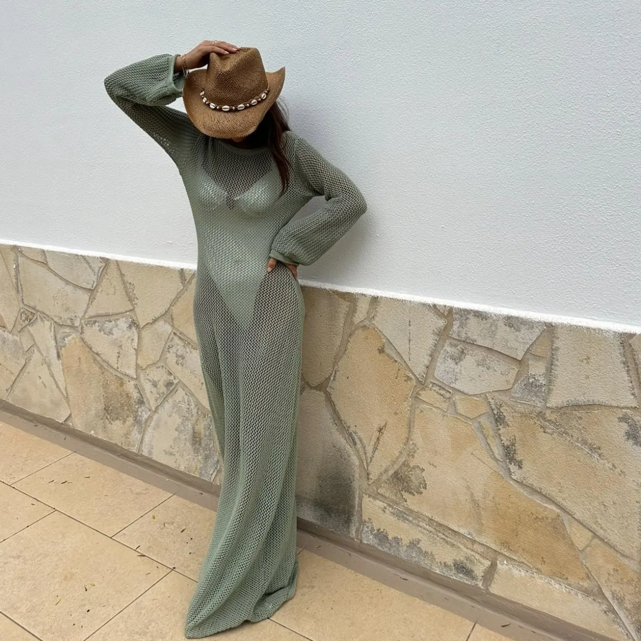 VENUS - Mint Knit Dress