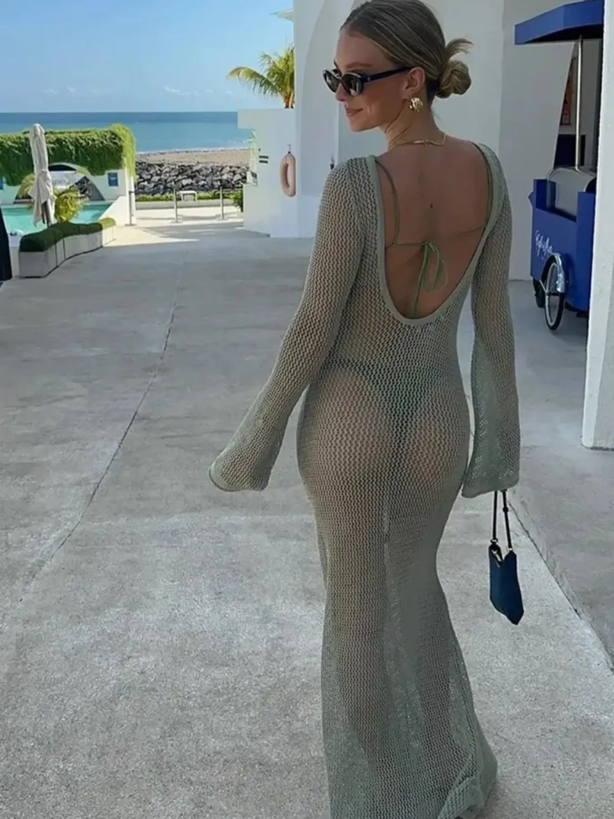 VENUS - Mint Knit Dress