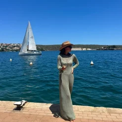VENUS - Mint Knit Dress