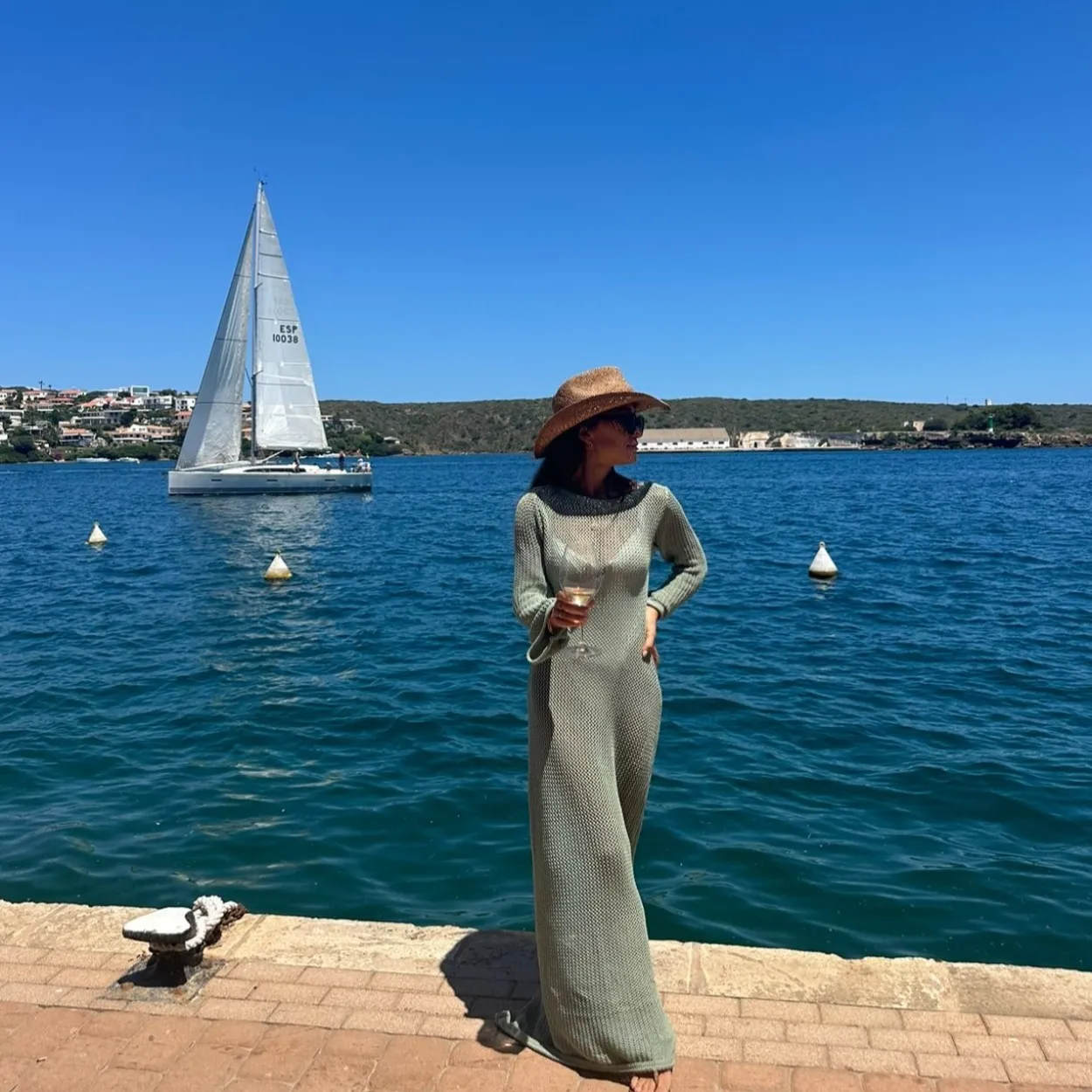 VENUS - Mint Knit Dress