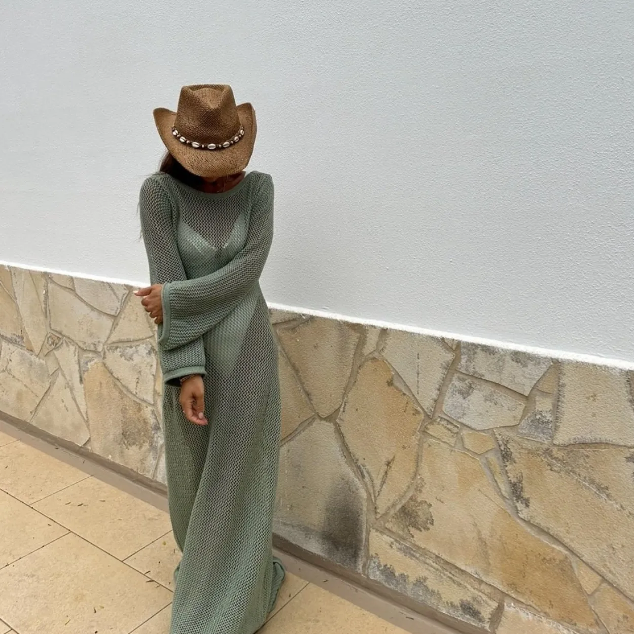 VENUS - Mint Knit Dress