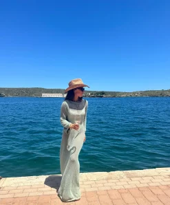 VENUS - Mint Knit Dress
