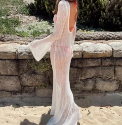 VENUS - White Knit Dress