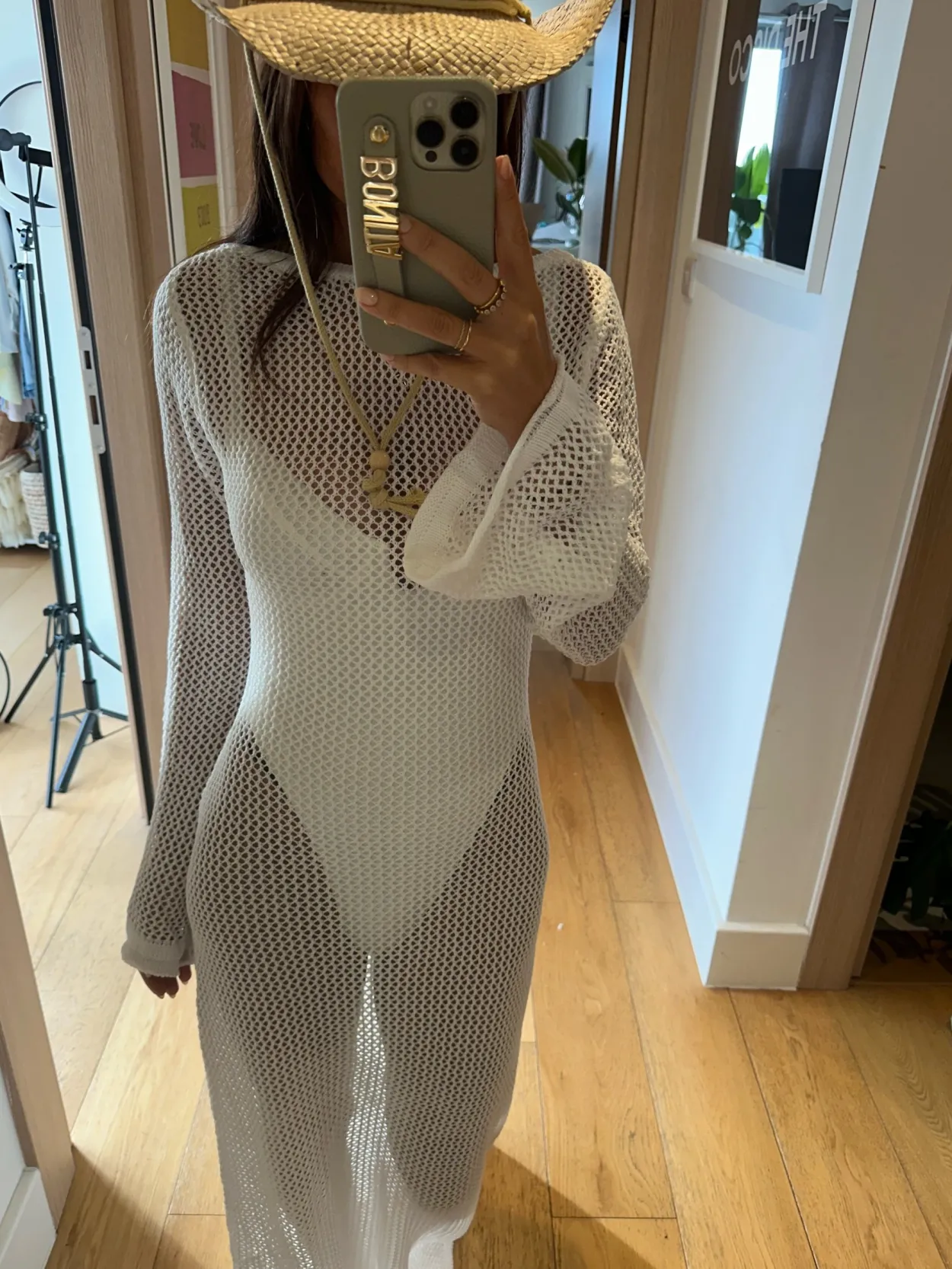 VENUS - White Knit Dress