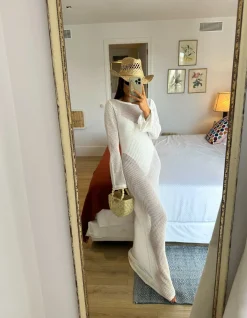 VENUS - White Knit Dress